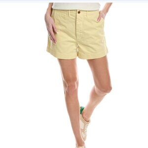 NWOT- Re/Done 90'S Trouser Washed Buttercream Short- Sz 28